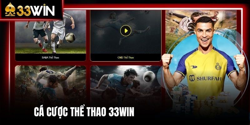 Hệ thống kèo thể thao dễ thấy nhất tại trang chủ 33win